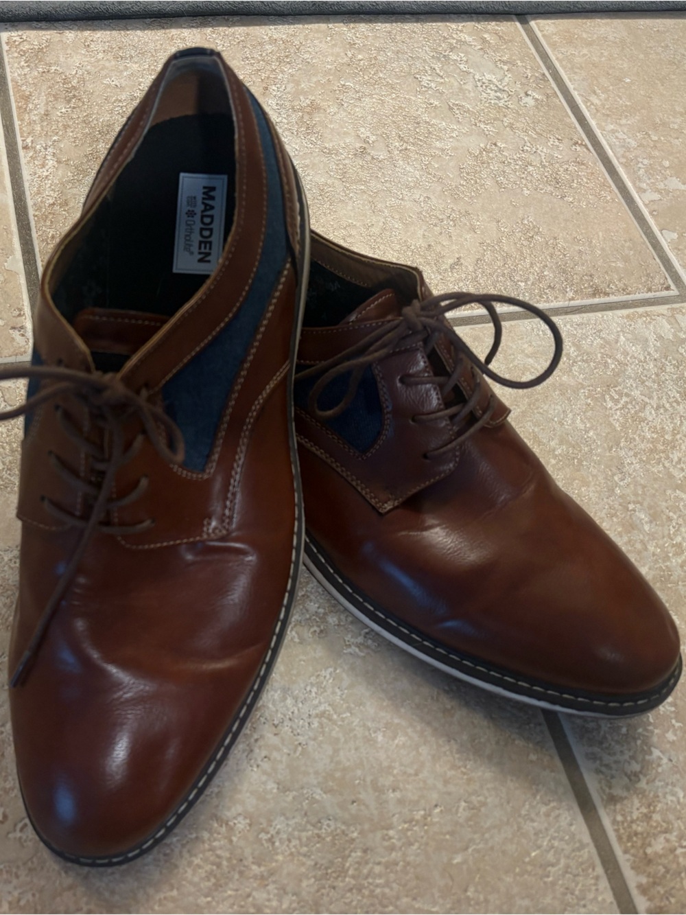 Madden Ortholite two tone Lace-Up Oxfords